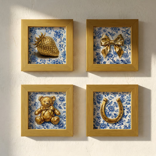 The Grandmillennial Collection - Set of 4 Wall Charms