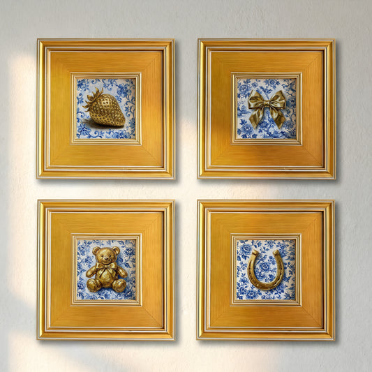 The Grandmillennial Collection - Set of 4 Wall Charms